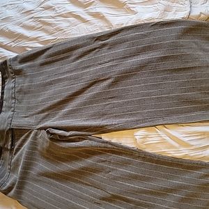 Women's grey pin stripe dress pants